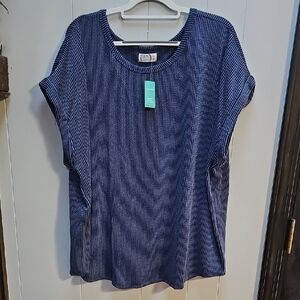 Maurices Clara Ribbed Short Sleeve Top